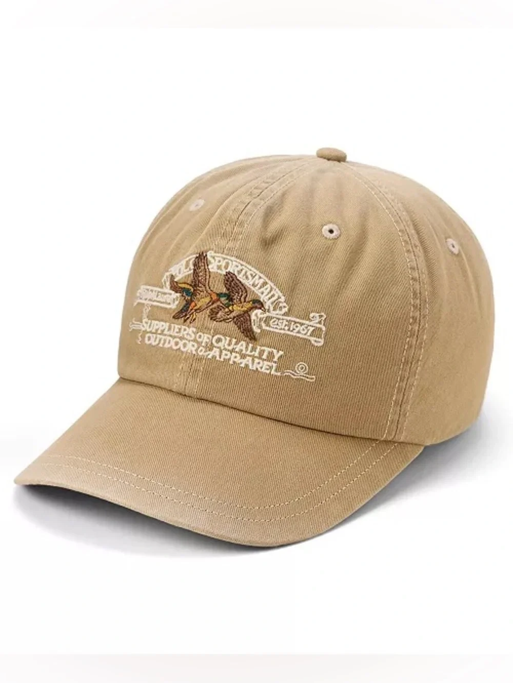 NWT Polo Ralph Lauren Sportsman Mallard Ducks Hunting Twill Cap Men’s Khaki